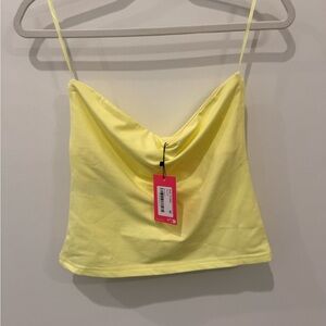 Edikted Yellow Crop Top